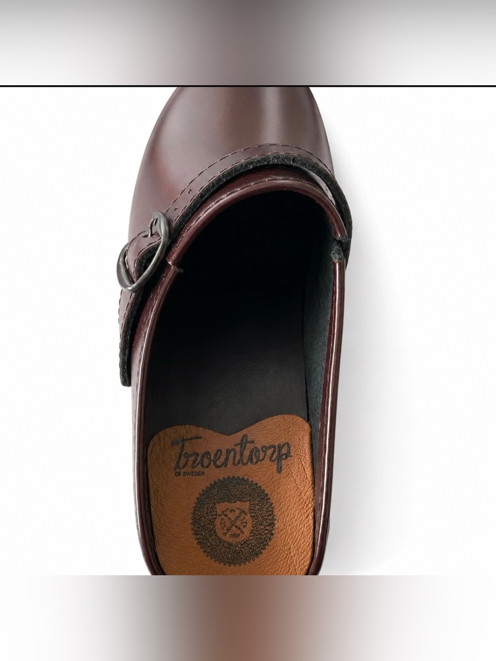 Troentorps Toffelfabrik Leather Clog size 35 NWOT - Picture 3 of 8